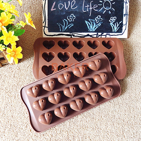 Silicone Heart chocolate molds ice cube mold delicate household bakeware cake moulds SICM-215-5