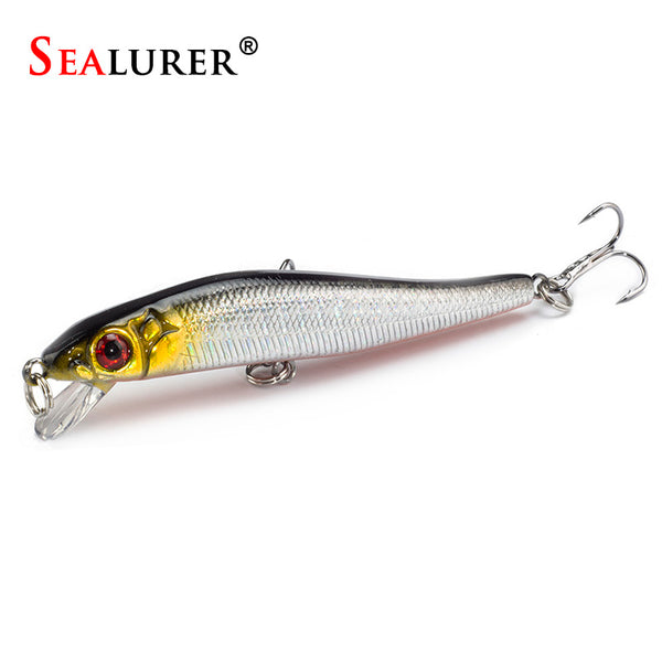 Minnow Crankbait Hard Bait Tight Wobble Slow Floating Jerkbait High Quality ABS Model 5.5g 8cm Fishing Lure