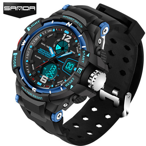 SANDA Sport Watch Men 2017 Clock Male LED Digital Quartz Wrist Watches Men's Top Brand Luxury Digital-watch Relogio Masculino