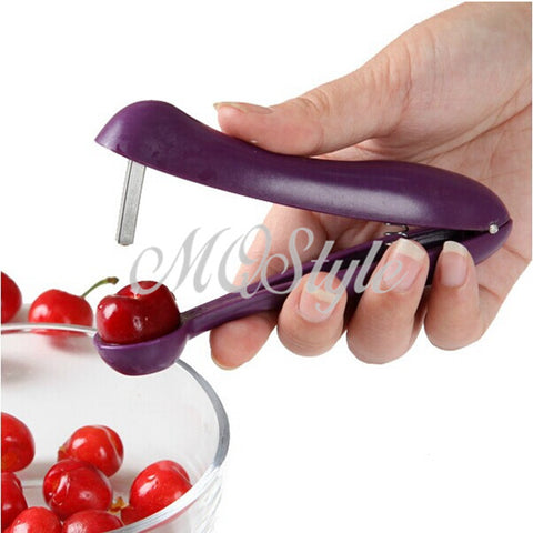 2017 Hot Sale Vegetable Spiralizer Cocina Kitchen Gadgets Handheld Stainless Steel Cherry Pitter Fruit Olive Core Remover K4061