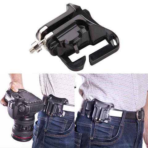 Fast Loading Holster Hanger Quick Strap Waist Belt Buckle Button Mount Clip Camera Video Bags For Sony Canon Nikon DSLR Camera