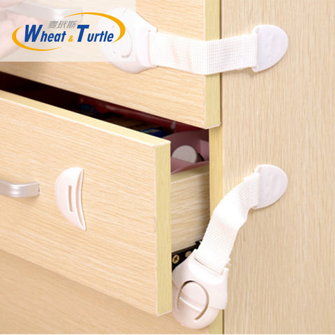 5Pcs/Lot Infant Baby Children Kids Care Safety Security Protect Locks Products For Cabinet Drawer Wardrobe Doors Fridge Toilet
