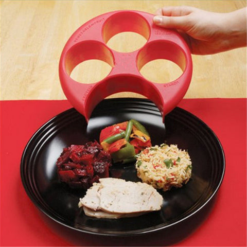 1 pcs Meal Measure Portion Control Cooking Tools Lose Weight Tool Kitchen Food Plate Free shipping