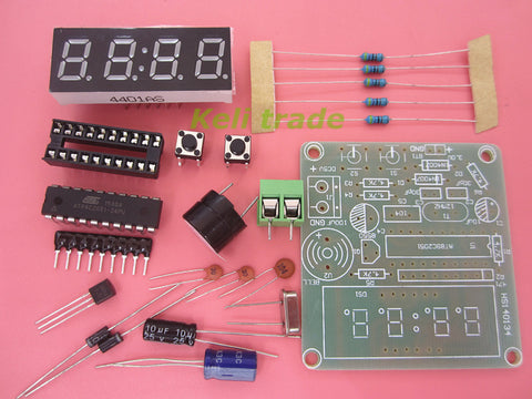 High Quality C51 4 Bits Electronic Clock Electronic Production Suite DIY Kits new