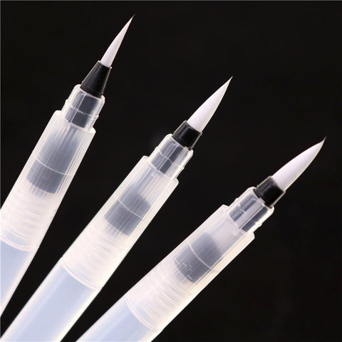 Calligraphy Brushes Wholesale 3pcs Large Medium Small Mix Plastic Pen Pole Fountain Pen Can Be Reused Stationery Painting Pen