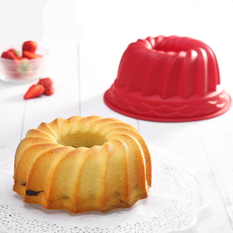 Bundt Ring Silicone Bakeware Mould Cake Pan Bread Pastry Tin Baking Mold Tool Home Kitchen Supplies cake tools silicone mold