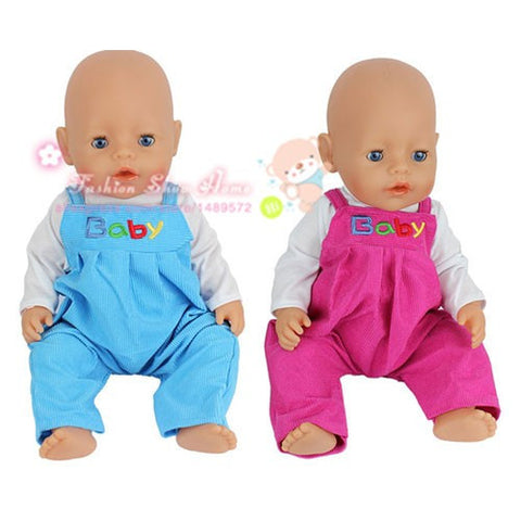 2color choose 1set=coat+pants clothes Wear fit 43cm Baby Born zapf,  Children best  Birthday Gift(only sell clothes)
