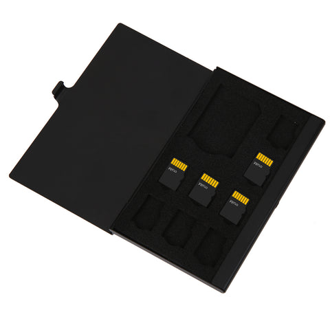 High Quality Monolayer Aluminum 1SD+ 8TF Micro SD Memory Cards Case Pin Storage Box Case Holder