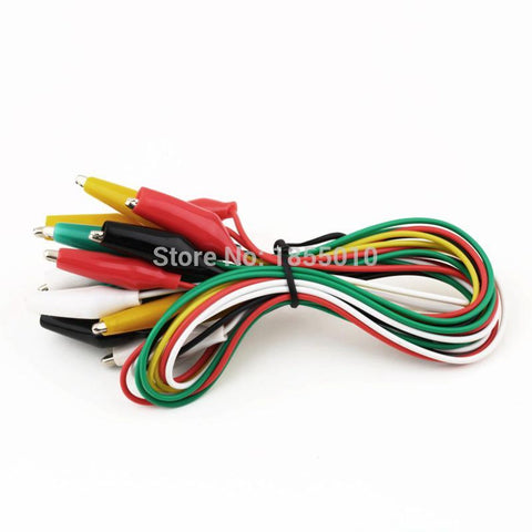 Brand New 10pcs Alligator Clips Electrical DIY Test Leads Alligator Double-ended Crocodile Clips Roach Clip Test Jumper Wire