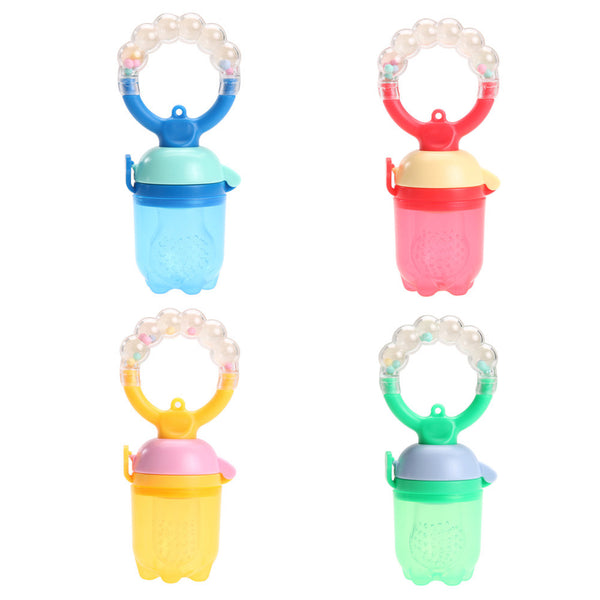 1pcs Baby Pacifier Fresh Food Milk Nibbler Feeder Kids Nipple Baby Feeding Products S M L Size Blue/Green/Orange/Rose Red