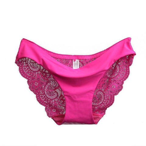 Women's Sexy Lace Panties Seamless Cotton Breathable Panty Hollow Briefs Plus Size Girl Underwear #LSIN