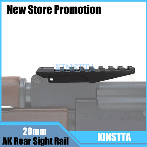 Tactical Picatinny Rear Weaver 20mm Rail Mount For AK Series Airsoft Electric Gun AEG AK 47 Sight Rail Hunting Scope Mount