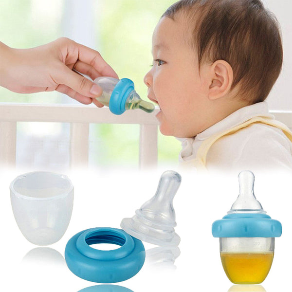 High Quality Safe Baby Squeeze Medicine Dropper Dispenser 2017  Baby Pacifier Needle Feeder Feeding Flatware Utensils PP 45