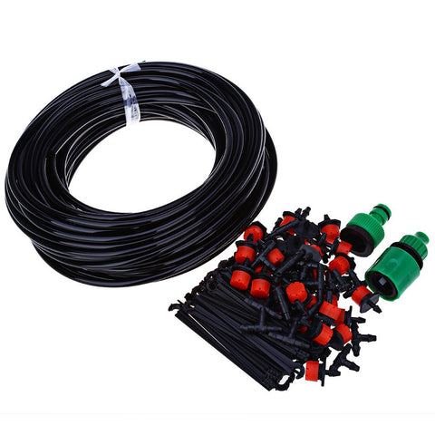 25M DIY Automatic Micro Drip Irrigation System Plant Watering Garden Hose Kits With Adjustable Dripper Smart Controller Suits