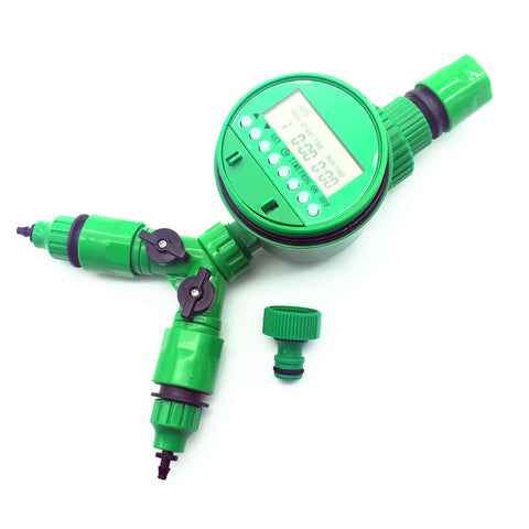 1 set (5Pcs) Automatic irrigation Watering digital timer Y Connector 3/4 External threadquick connector for 4/7 or 8/11mm hose