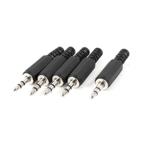 5Pcs/lot Black Plastic LX1 Housing 3.5mm Audio Jack Plug Headphone Connector Discount Free Shipping Russia