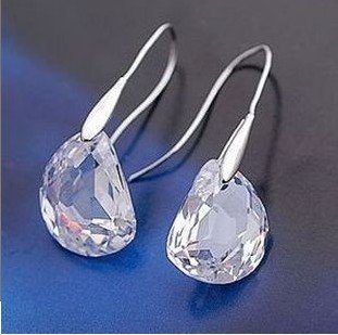 hot selling Simple elegant crystal Austrian crystal earrings great for women fashion jewelry free shipping