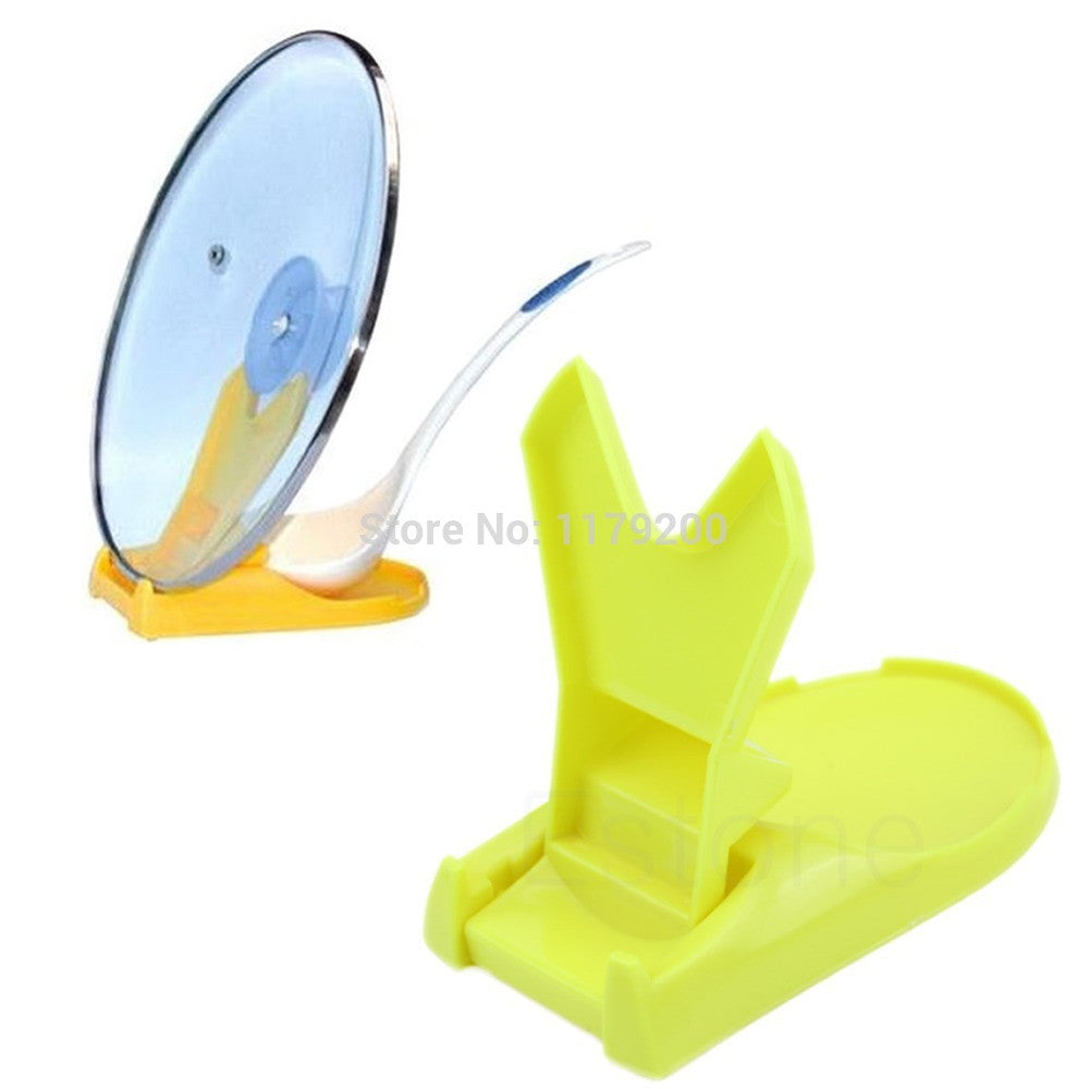 Plastic Spoon Rest Pots Lids Shelf Clips Cooking Storage Tools Stand Kitchen Accessories Utensils Holder for Knife and Pans Rack