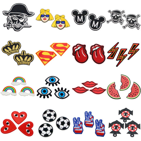 1piece/lot Patch DIY Embroidered Patches Fabric Badges Iron-On Sewing For Patches Clothes Hat Decorative Ornament 082007291