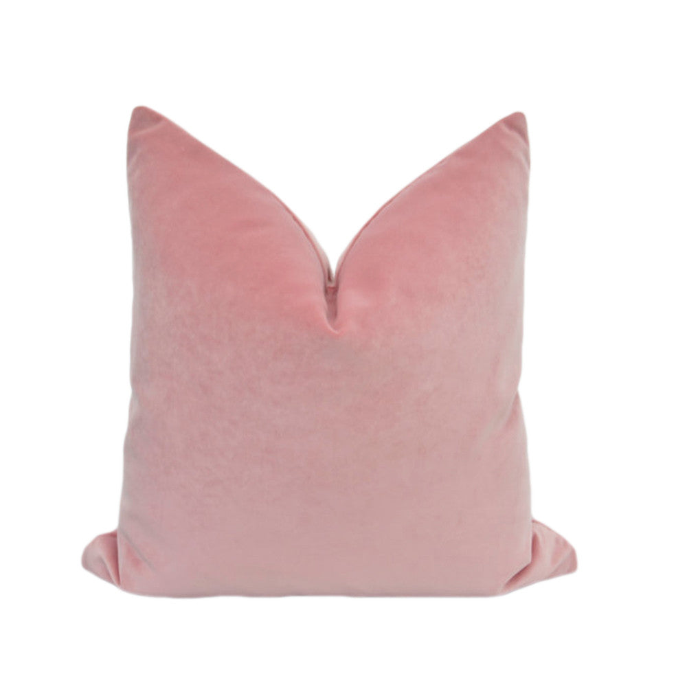 ESSIE HOME Luxury Pink Baby Pink Blush Velvet Cushion Cover Pillow Case Lumber Pillow Case