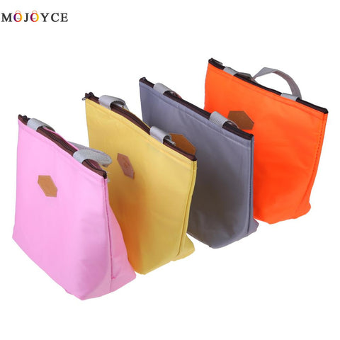 2017 New Fashion Portable Canvas Lunch Bag Thermal Food Picnic Lunch Bags for Women kids Cooler Lunch Box Bag Tote