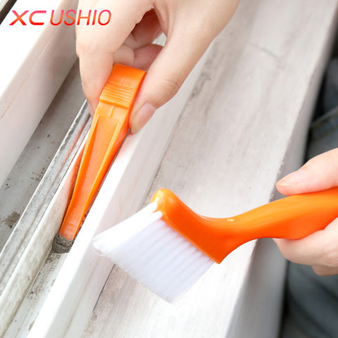 2 in 1 Multipurpose Window Groove Cleaning Brush Nook Cranny Household Keyboard Home Kitchen Folding Brush Cleaning Tool