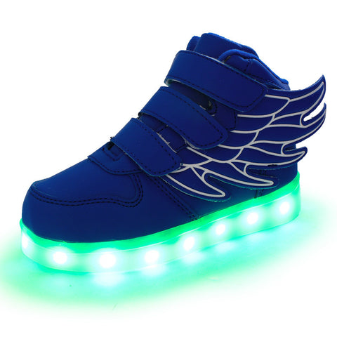 2017 Fashion LED luminous for kids children casual shoes glowing usb charging boys & girls sneaker with 7 colors light up new