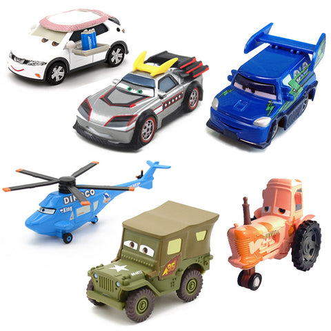 Disney Pixar Cars 14 Styles Metal Car Sarge Lizzie 1:55 Diecast Metal Alloy Toys Birthday Christmas Gifts For Kids Cars Toys