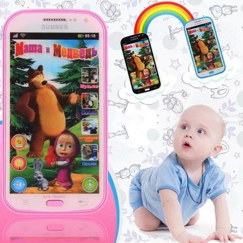Baby Phone Toy Simulator Music Phone Touch Screen Children Toy Electronic Learning Russia Language