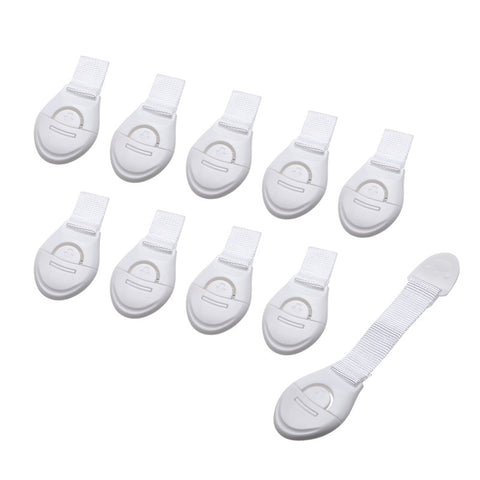 10pcs/lot Cabinet Door Drawers Refrigerator Toilet Lengthened Bendy Safety Plastic Locks For Child Kid Baby Safety