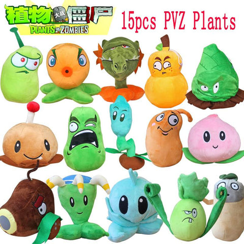 1pcs Plants Vs Zombies 2 Stuffed Plush Toys Doll PVZ 15-20cm Plants Soft Plush Toy for Kids Party Toys 15 Styles to Optional