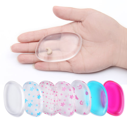 10 Patterns Optional Silisponge Jelly Powder Puff Silicone Gel Sponge 1 Pc for Cosmetic Foundation BB Cream Makeup Tool