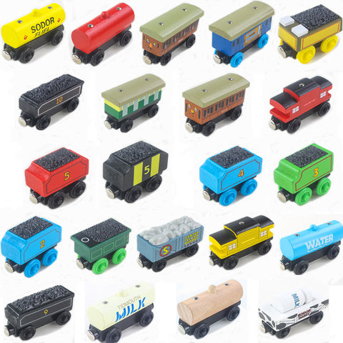 22 Styles Wooden Train Toys Thomas And Friends Magnetic Wooden Trains Model Baby Children Kids Toys New Year Gift