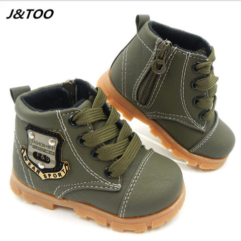2016 autumn children sport shoes boys chaussure baby girls short boots for kids sneakers child Ankle casual martin shoes