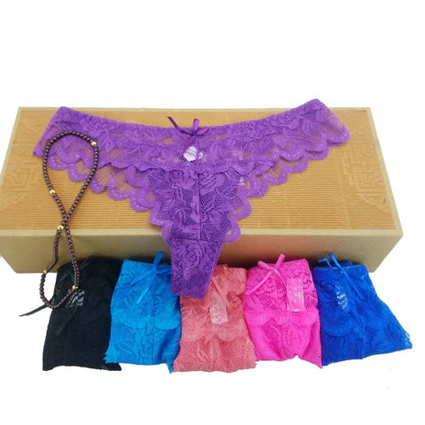 6 colors LACE Cotton Women's Sexy Thongs G-string Underwear Panties Briefs For Ladies T-back,1pcs/Lot 169