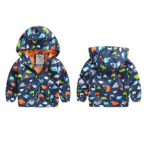 Baby Boy Autum Winter Jackets Long Sleeve Softshell Jacket Kids Active Hooded Coat 2-6 Years