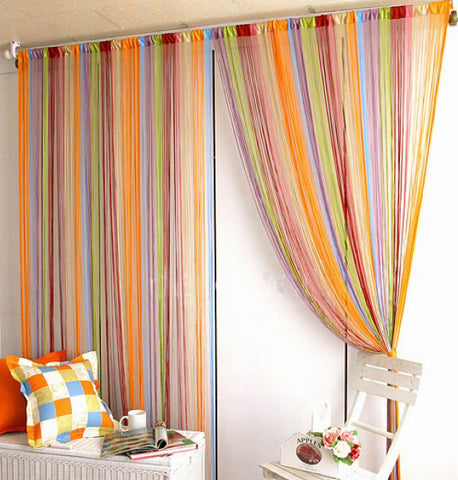 Free shipping, 100 * 200cm Line Curtain Indoor upscale Decor  Hotel  bedroom Curtain Multicolor optional