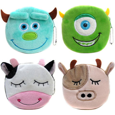 2017 Hot Sale Monster University Cartoon Plush Coin Wallets Children Money Purses Women Mini Storage Bags