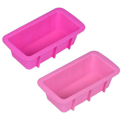 Cake decorating tools Pink Silicone Bread Loaf Cake Mold Forms Non Stick Bakeware Baking Pan Oven Rectangle Mould