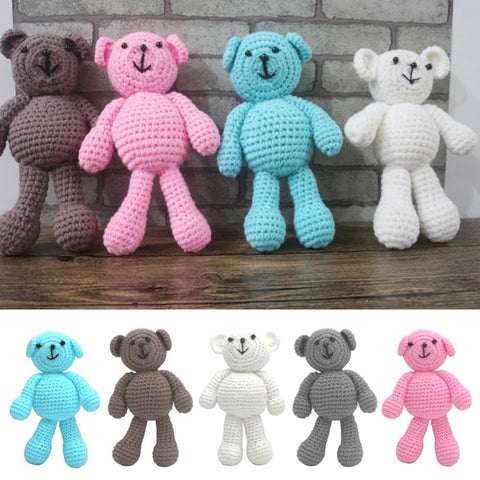Baby Newborn Girls Boys Crochet Knit Bear Photography Prop Photo Toy Cute Gift
