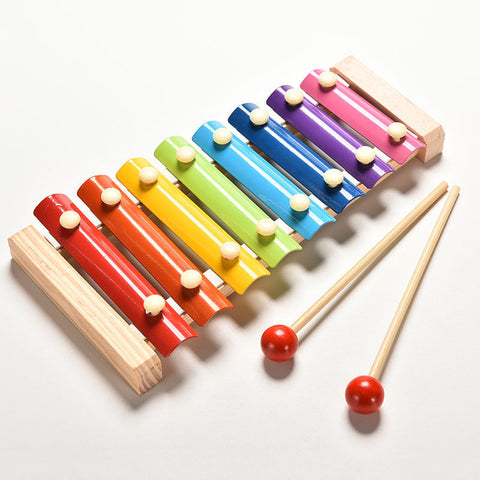 Wholesale Learning&Education Wooden Xylophone For Children Kid Musical Toys Xylophone Wisdom Juguetes 8-Note Music Instrument