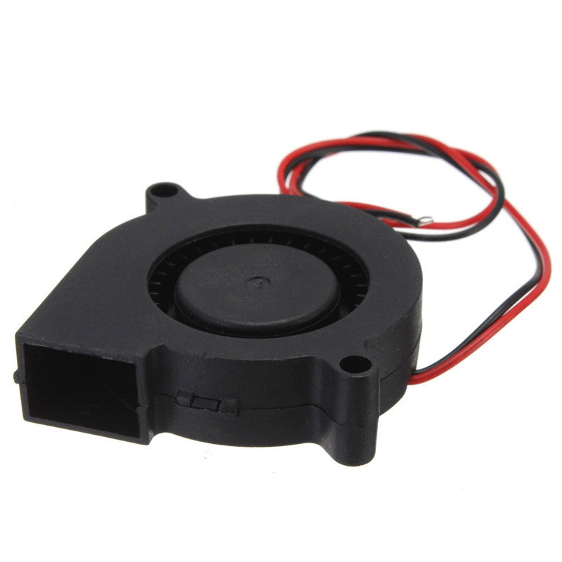 Double 12V DC 50mm Blow Radial Cooling Fan for Electronic 3D Printer Parts ball bearing long life low noisy