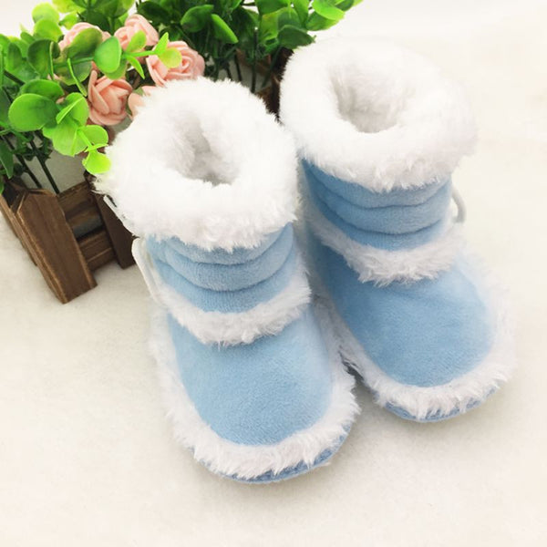Toddler Kids Baby Girls Boots Soft Soled Crib Shoes Winter Warm Booties Cute L07