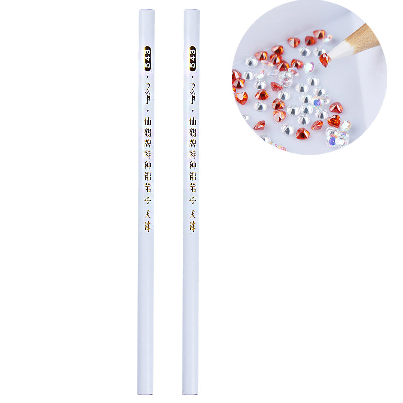 2pcs Easily Picking Up Rhinestone Picker Wax Pen Nail Dotting Tools Nail Tools