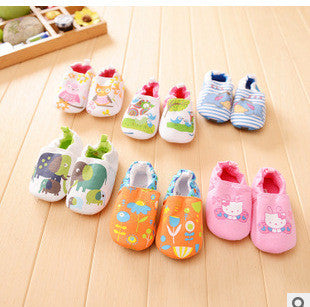 Hot Sale Soft Lovely Baby Boys Girls Kids Shoes Cotton Toddler Slippers New Style Skid-Oroof First Walkers Infant Shoes