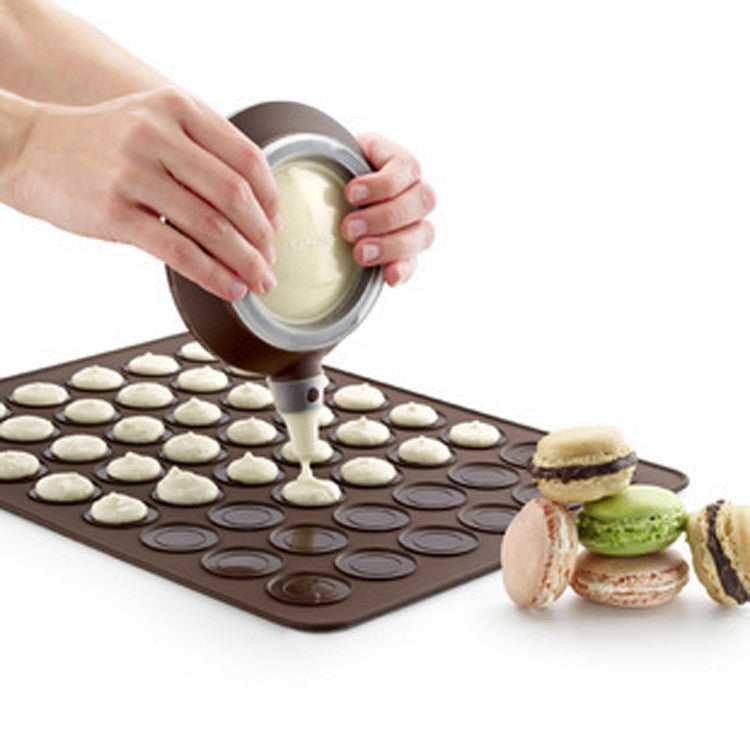 FoodyMine 30 Cavity Macaron Silicone Mat Pastry Cake Macarons Mould Silikon Mold Christmas Bakeware Kitchen Baking Tools Mat