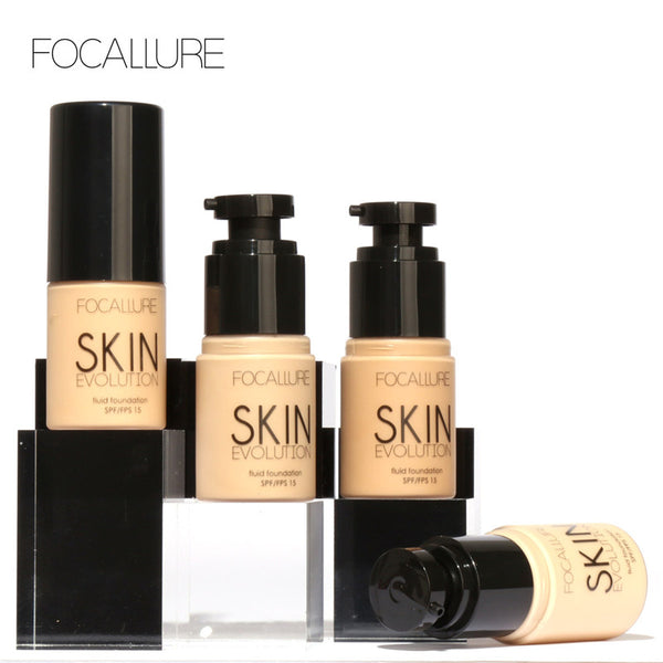 FOCALLURE Face Foundation Makeup Base Liquid Foundation BB Cream Concealer Whitening Moisturizer Oil-control Maquiagem