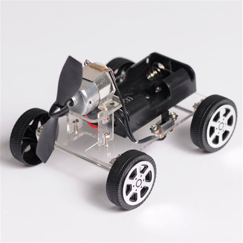 High Quality DIY Robot Smart Robot Mini Wind Car DIY Puzzle Robot RC Robot Car Kit For Arduino Free Shipping