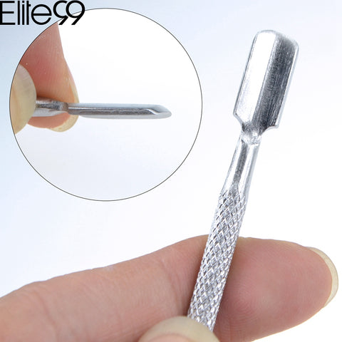 Elite99 Stainless Steel Cuticle Nail Pusher Spoon Remover Manicure Pedicure Care Pusher Stainless Steel cobalt Nail Care Tool