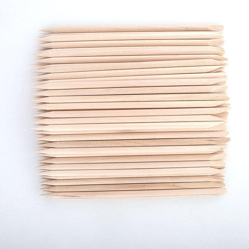 Belen 100pcs/lot 11.5cm Length Original Orange Wood Nail Art Tools Orange Wood Material Sticks Cuticle Pusher Remover for Nails